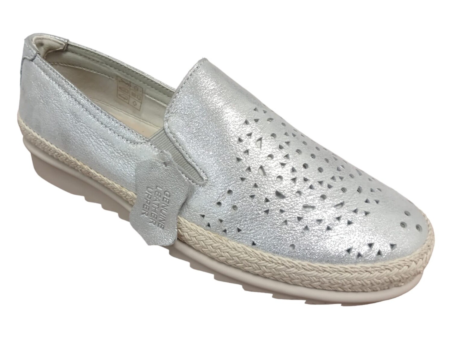 Hush Puppies | Dory II Slip-on | Glaxo Silver, Size: 9