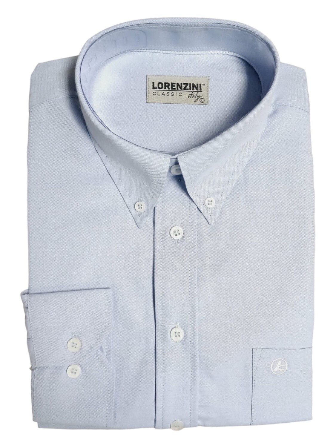 Lorenzini | Classic Long Sleeve Shirt | LO50/289 | Light Blue, Size: S