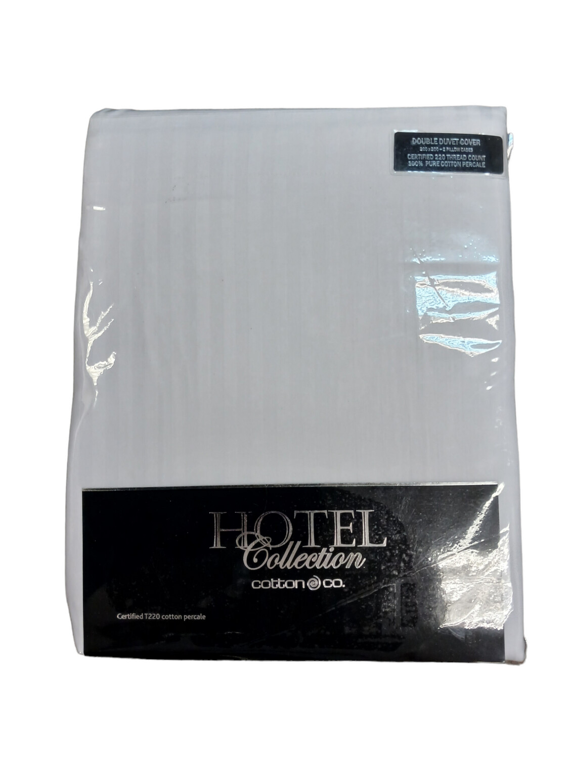 Hotel Collection | Duvet Cover | 220 Thread Count | White, Size: Single