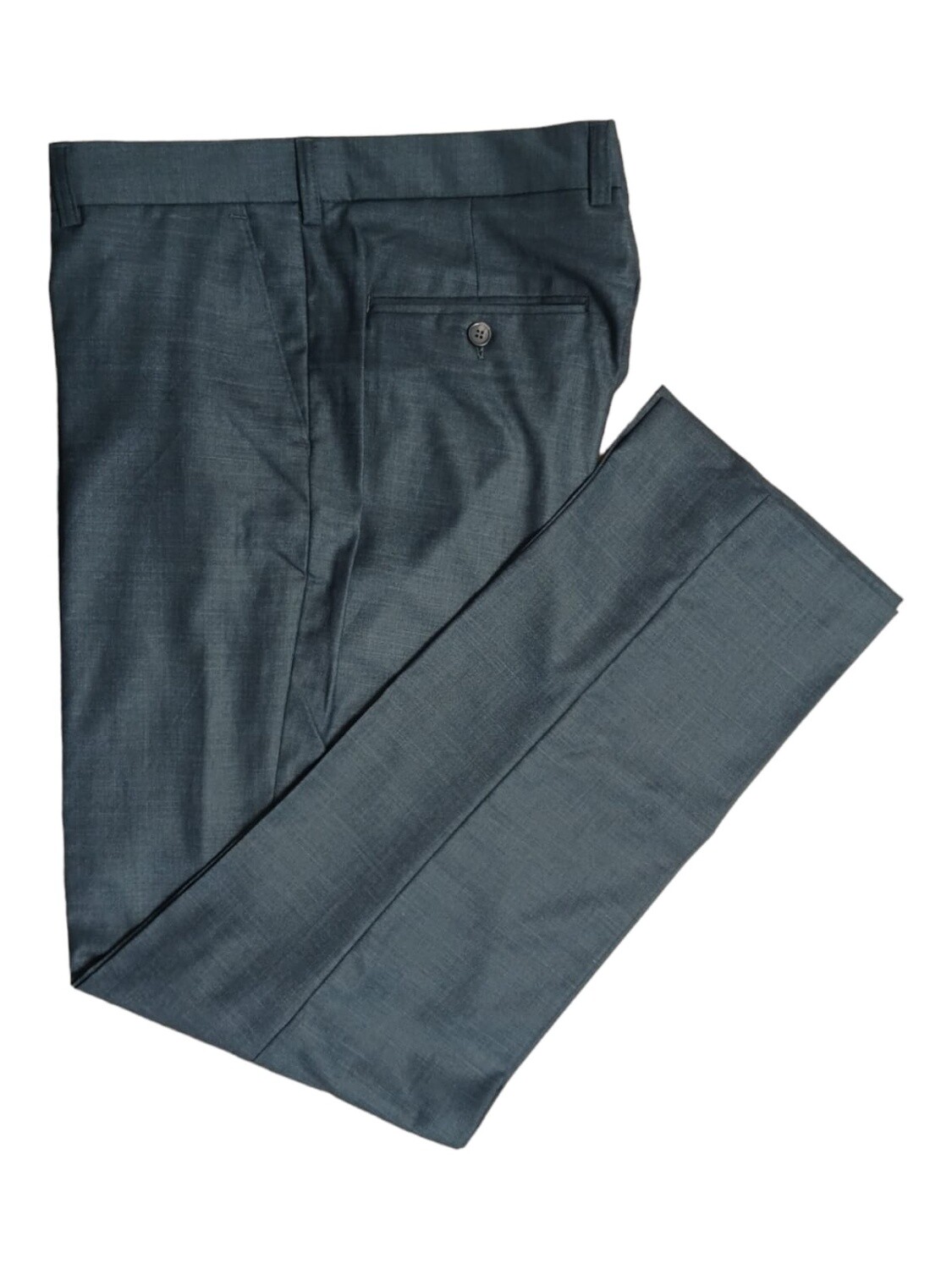 Carlo Galucci | Avery Trouser | Flat Front Half Lined | Charcoal, Size: 28
