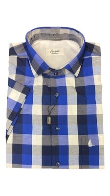 Zuccino | Short Sleeve Shirts | Black/Blue