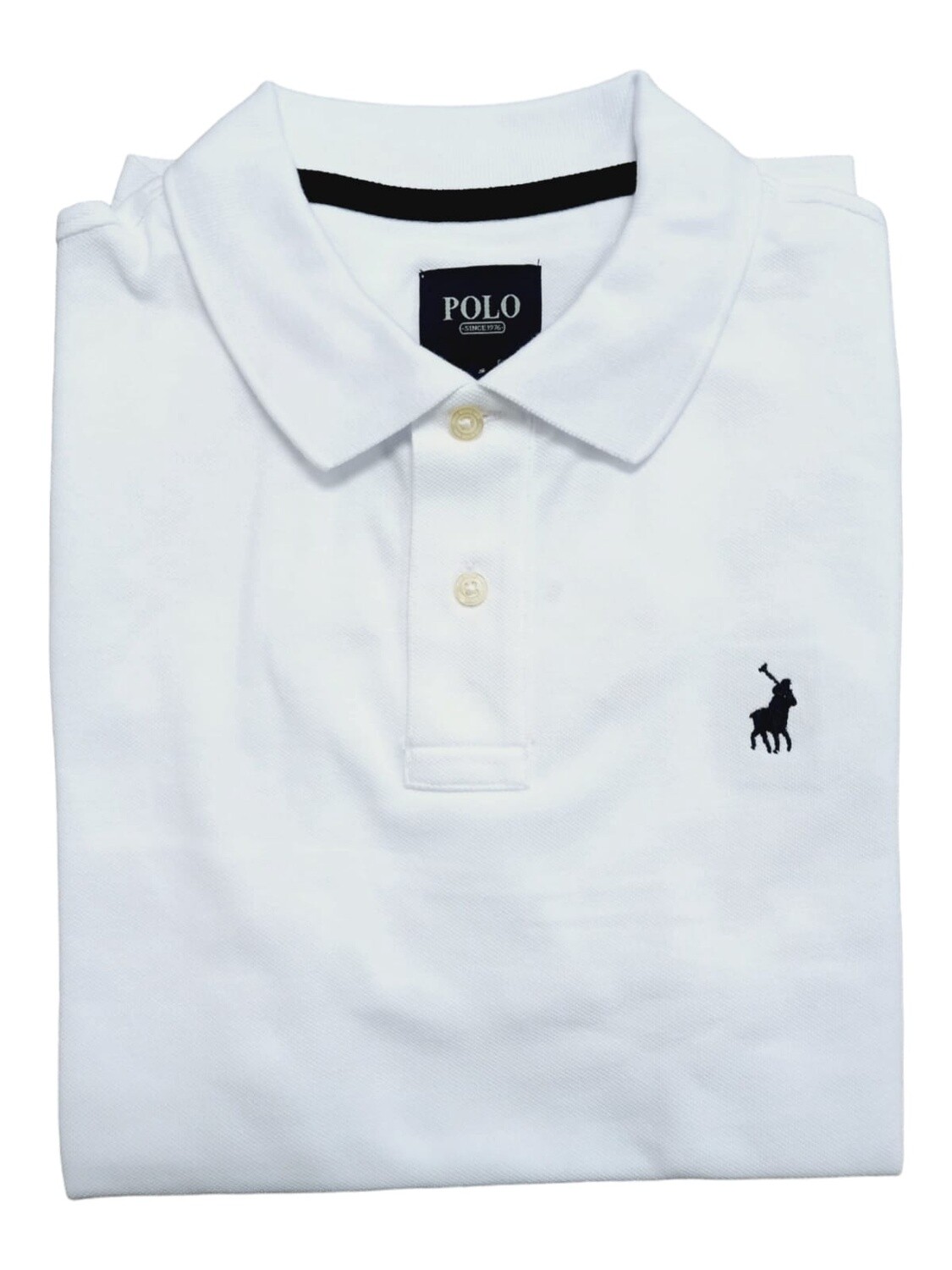Polo | Short Sleeve Golfer | Stretch Pique | White, Size: S