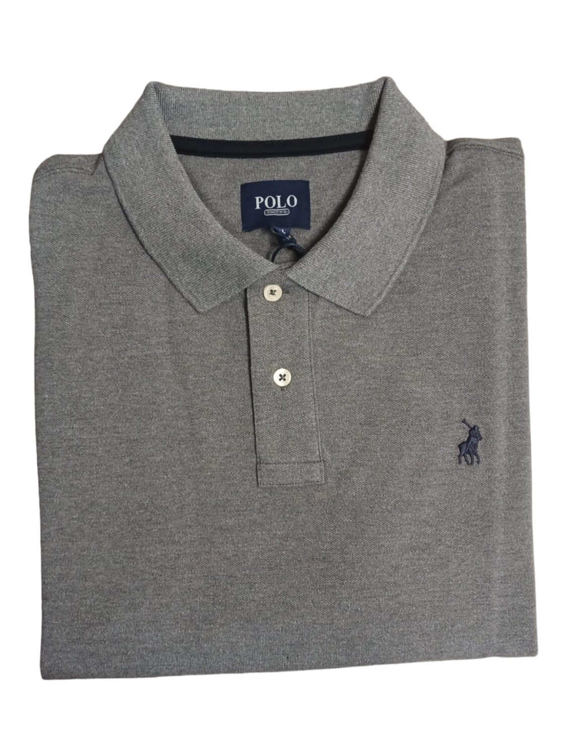 Polo | Short Sleeve Golfer | Stretch Pique | Grey, Size: S