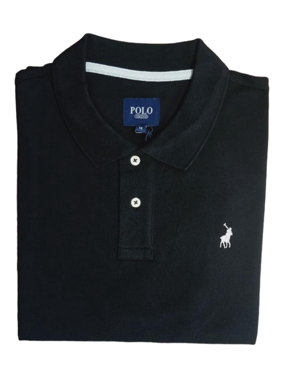 Polo | Short Sleeve Golfer | Stretch Pique | Black, Size: S