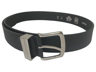 Saddler | 40mm Genuine Leather Belt | Double Loop Casual | Black