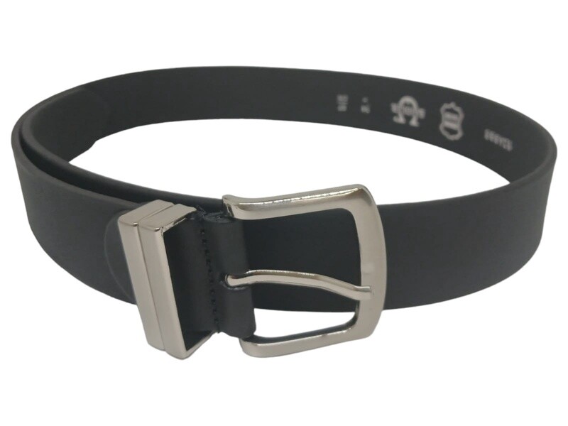 Saddler 40mm Genuine Leather Belt Double Loop Casual Black