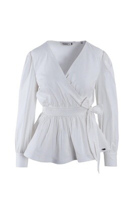 Pringle | Ronel Peplum Shirt | White