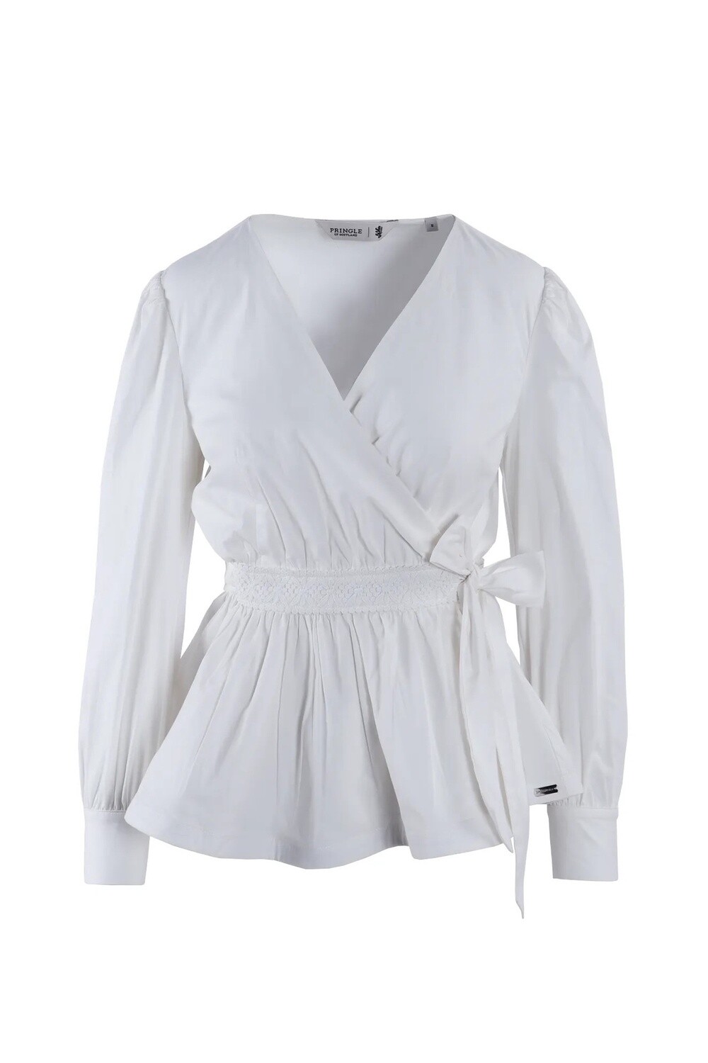 Pringle | Ronel Peplum Shirt | White, Size: XS
