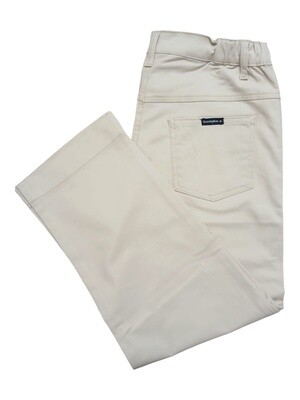 Barrington | Becca Capri | Side Elastic | Sand Stone