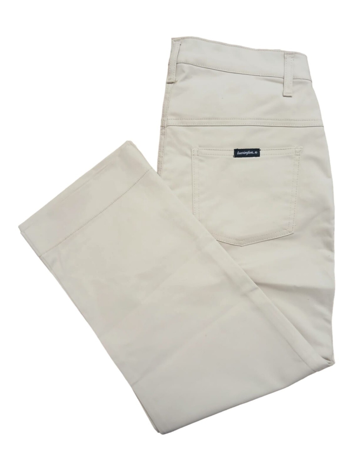 Barrington | Savannah Capri | Stretch Twill | Sand Stone, Size: 32