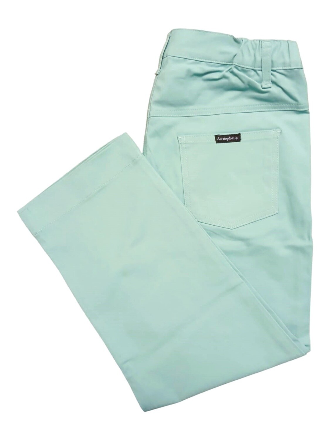 Barrington | Becca Capri | Side Elastic | Seafoam, Size: 32