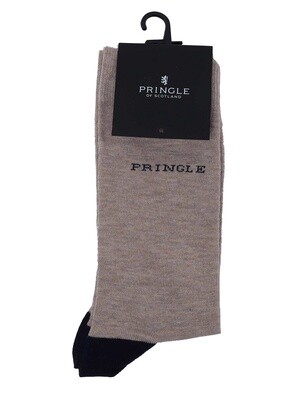 Pringle | Plain Long Socks | Stone