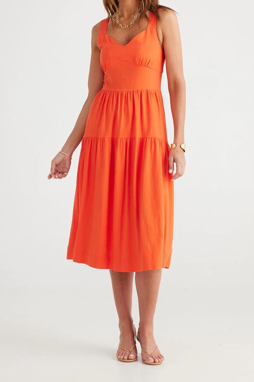 Brave &amp; True | Kelani Dress | Mandarin, Size: S