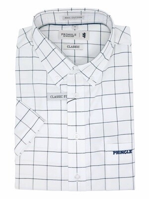 Pringle | Classic Short Sleeve Shirt | Oscar | White
