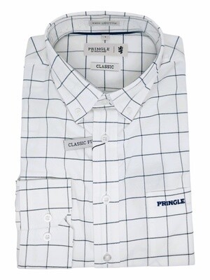 Pringle | Classic Long Sleeve Shirt | Anthony | White Check