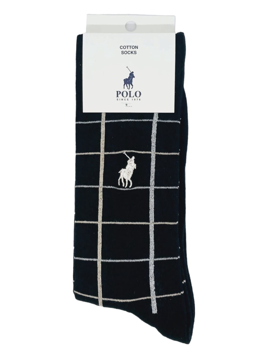 Polo | Check Socks | Black | 7-10