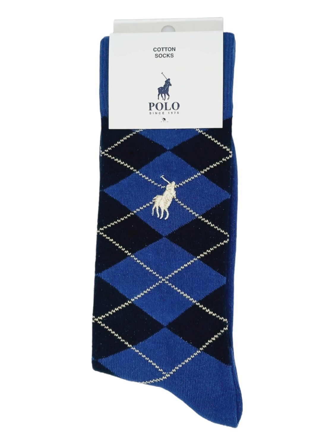 Polo | Argyle Socks | Royal | 7-10