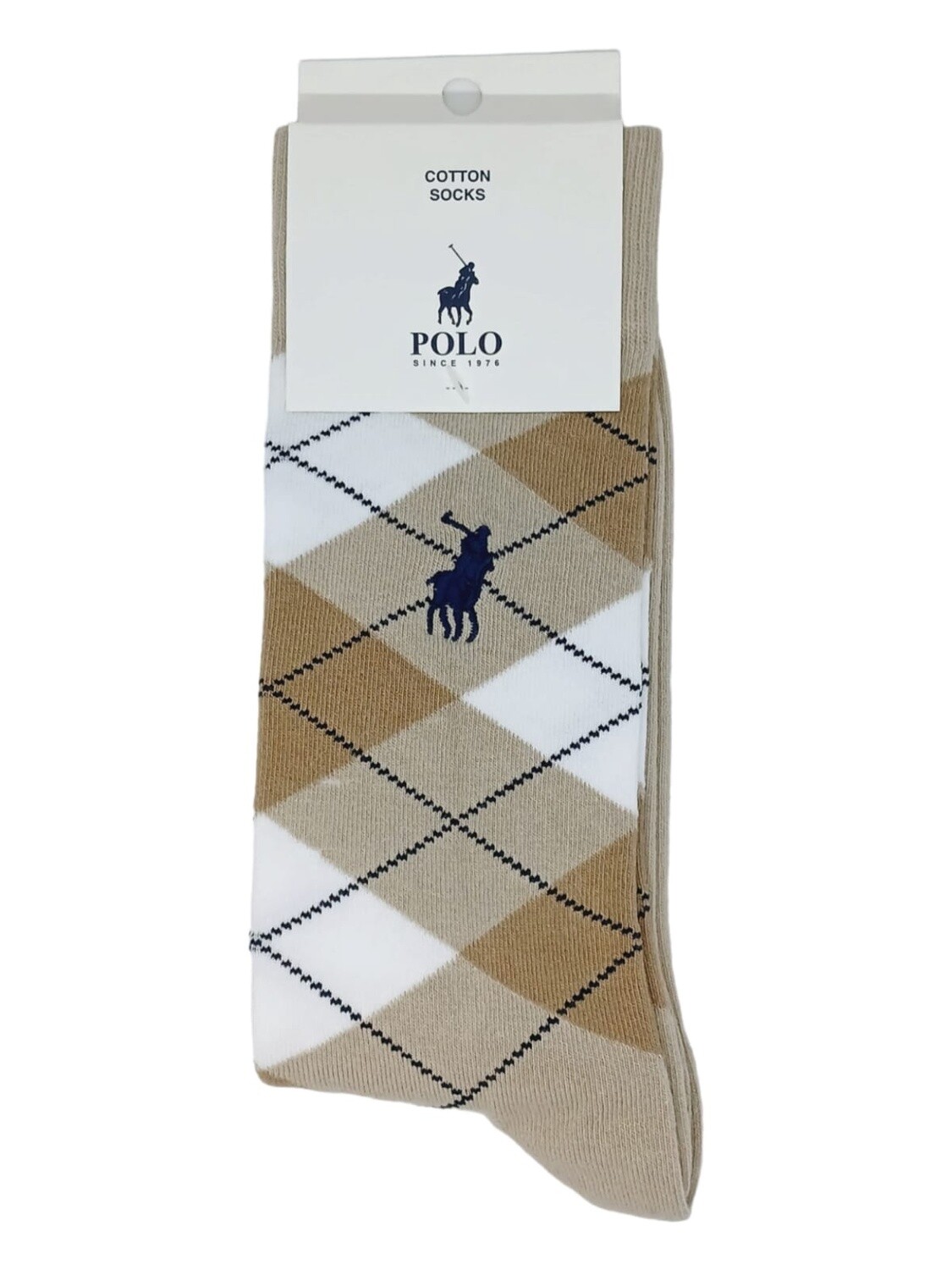 Polo | Argyle Socks | Stone | 7-10