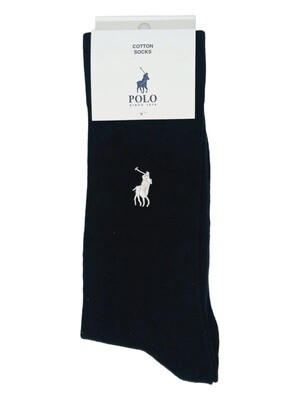 Polo | Cotton Plain Socks | Black | 7-10