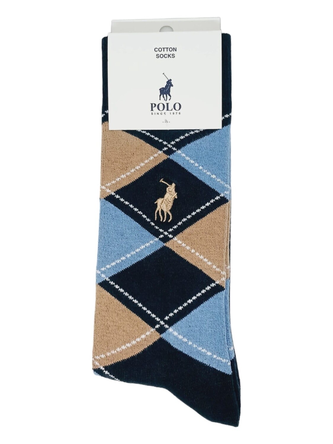 Polo | Argyle Socks |  Navy | 7-10