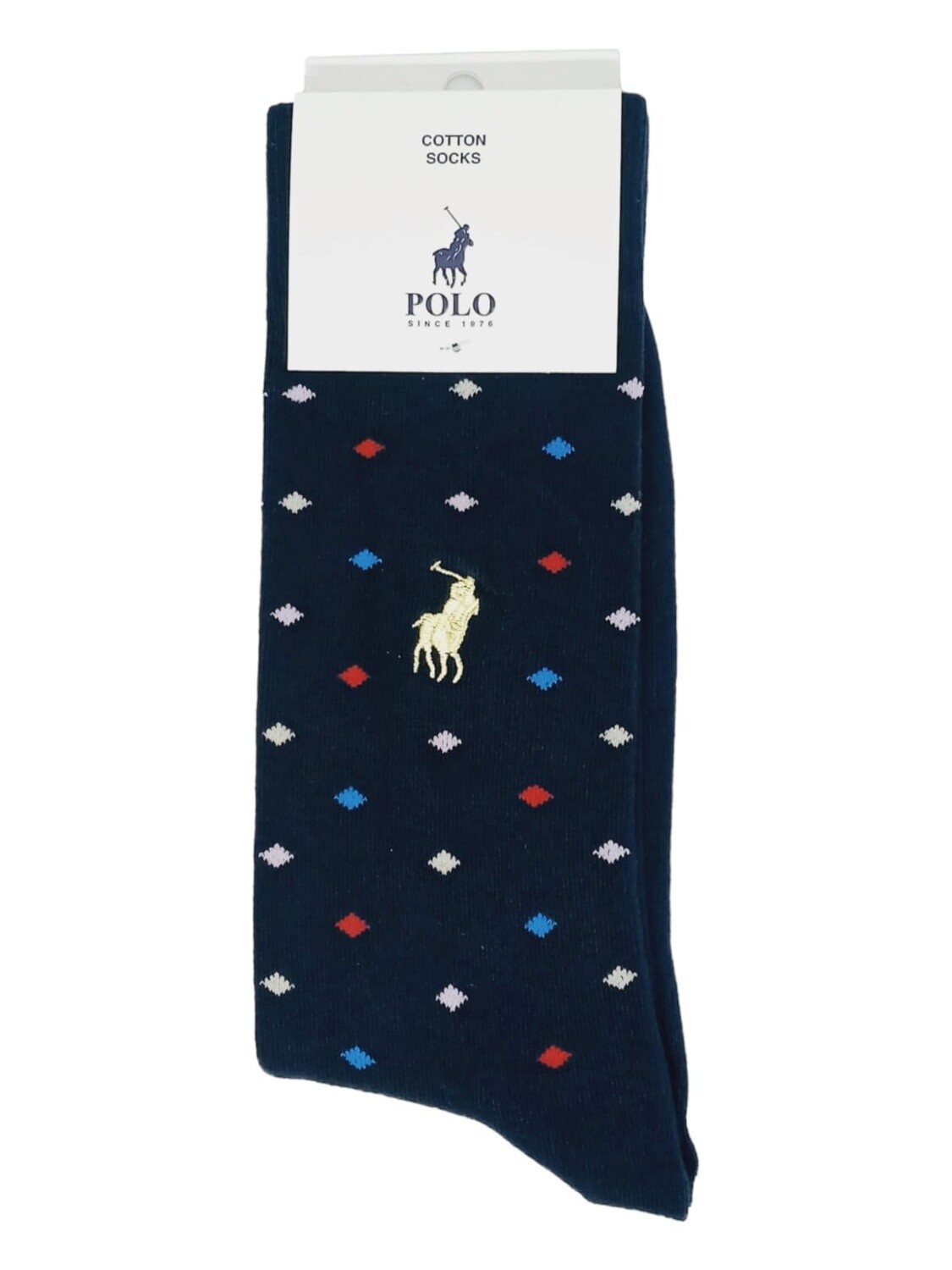Polo | Multi Dots Socks | Navy | 7-10