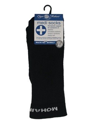 Cape Mohair | Medi Socks | Thicker Mohair | Black | 4-12
