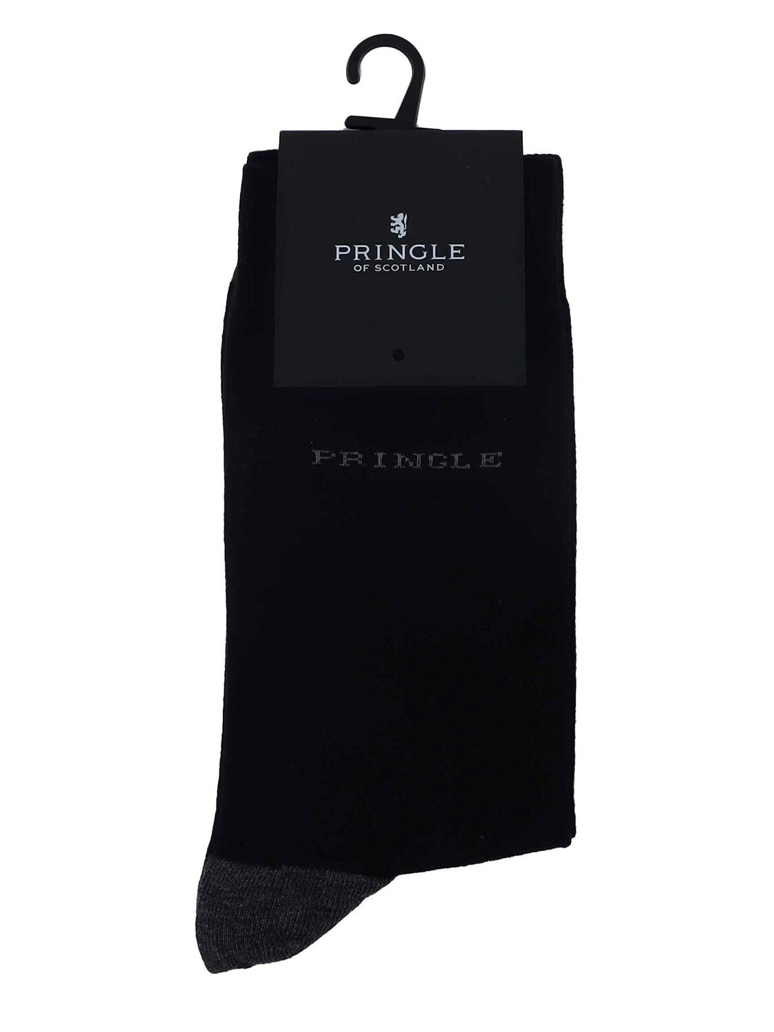 Pringle | Plain Long Socks | Black, Size: S-M