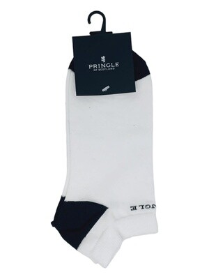 Pringle | Plain Short Socks | White