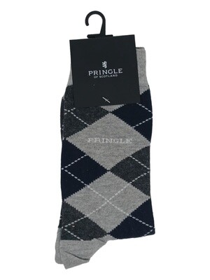 Pringle | Eddie Argyle Socks | Navy