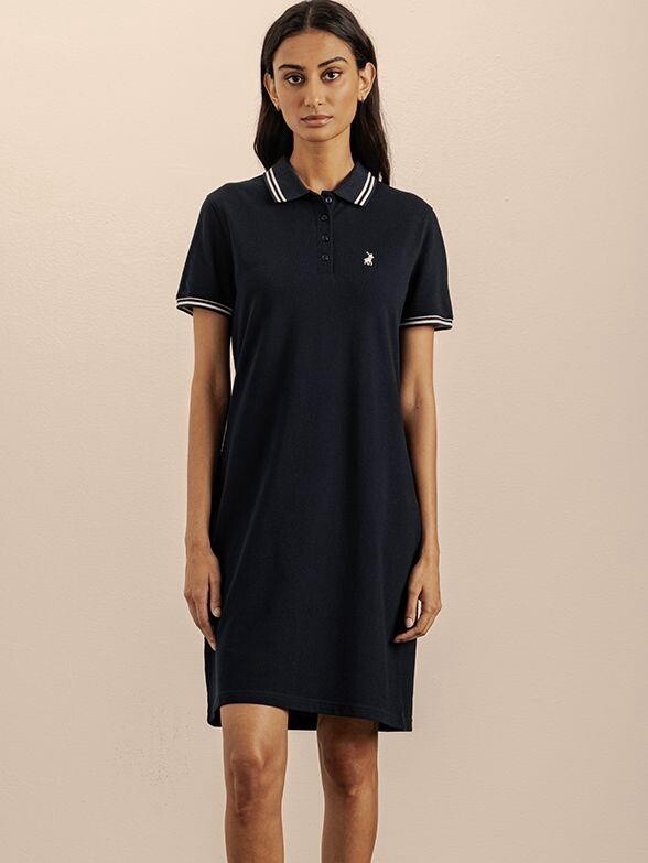 Polo | WMN Leah Golfer Dress | Navy, Size: 3XL