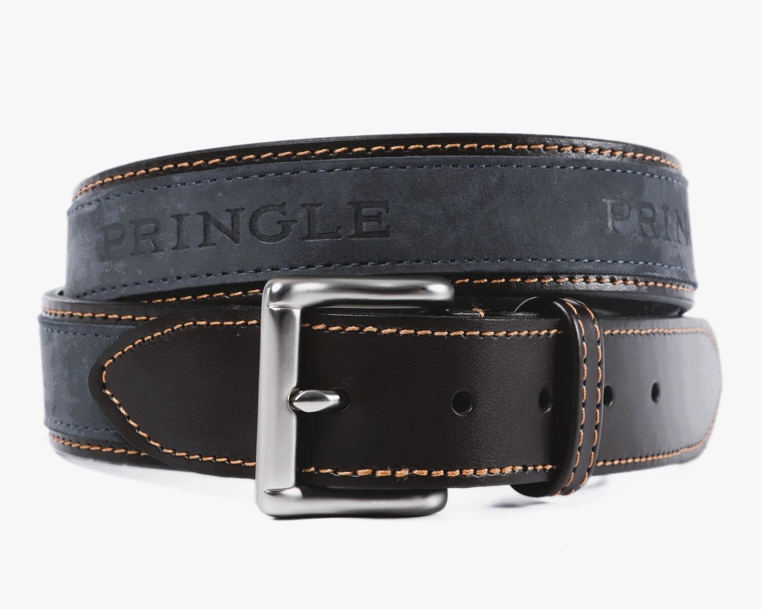 Pringle | Selbourne Leather Belt | Black, Size: 32