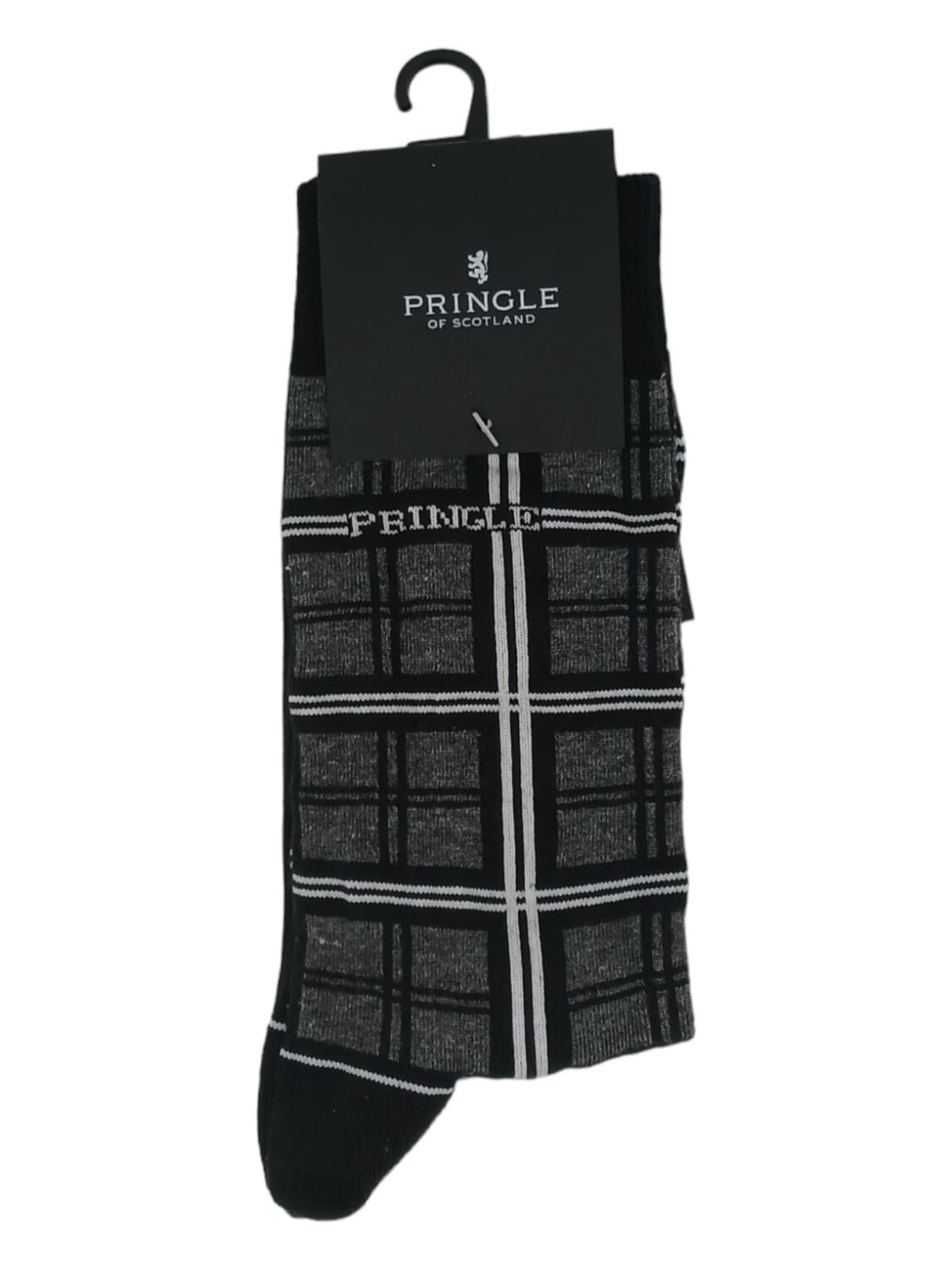 Pringle | Mason Check Socks | Black, Size: S-M