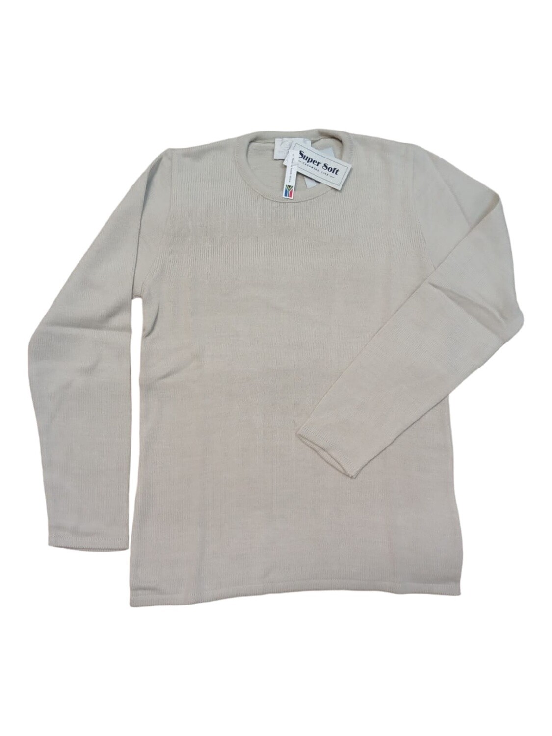 Romy Collection | Supersoft Pullover | Stone, Size: S