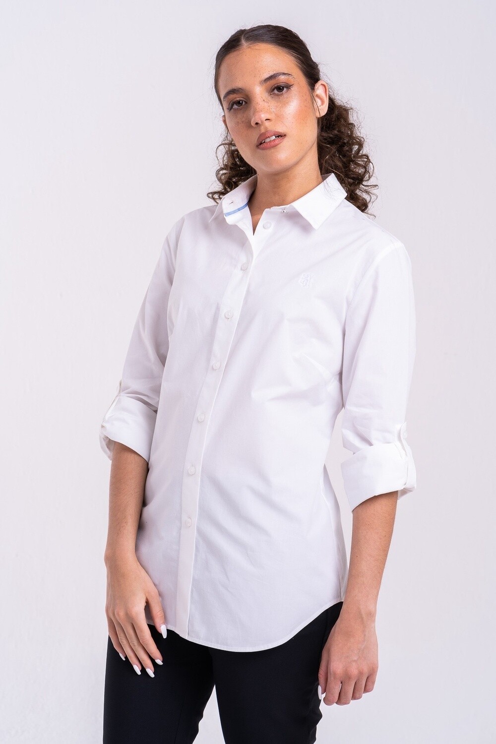 Pringle | Long Sleeve Formal Shirt | Sapphire |  White, Size: XS