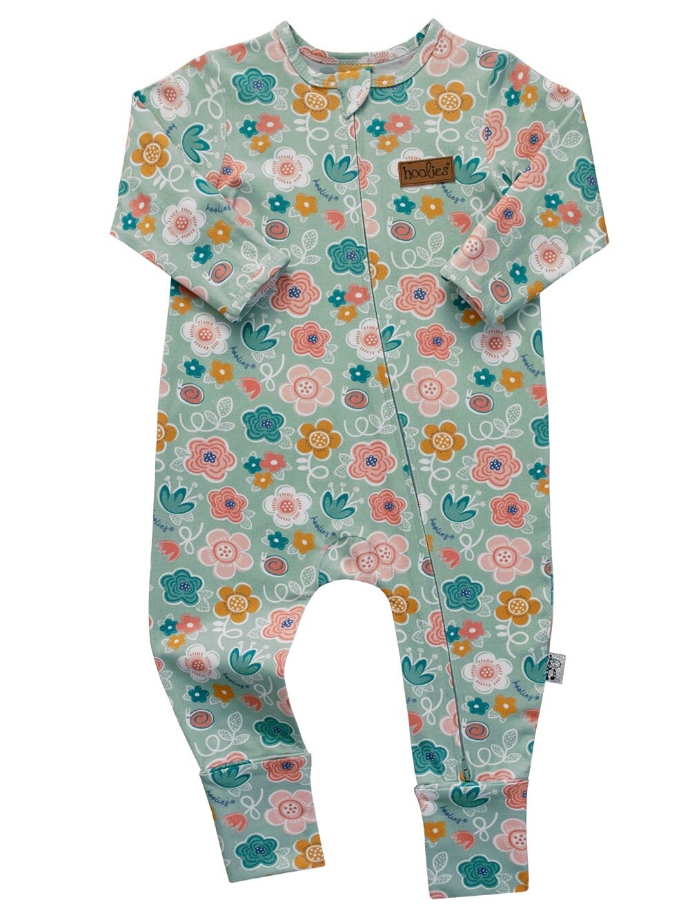 Hoolies | Hooliegrow Onesie | Sage Floral, Size: Newborn