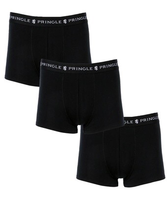 Pringle | Gael Knit 3 Pack Underwear | Black