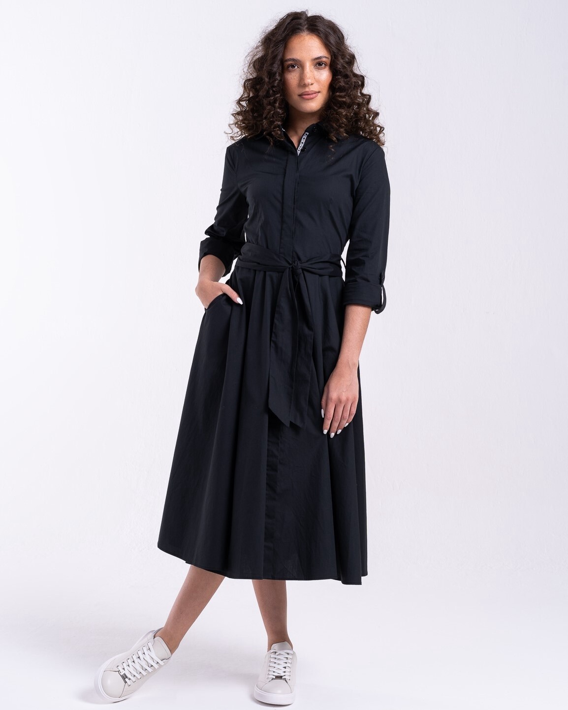 Pringle | Ari Shirt Dress | Black, Size: S