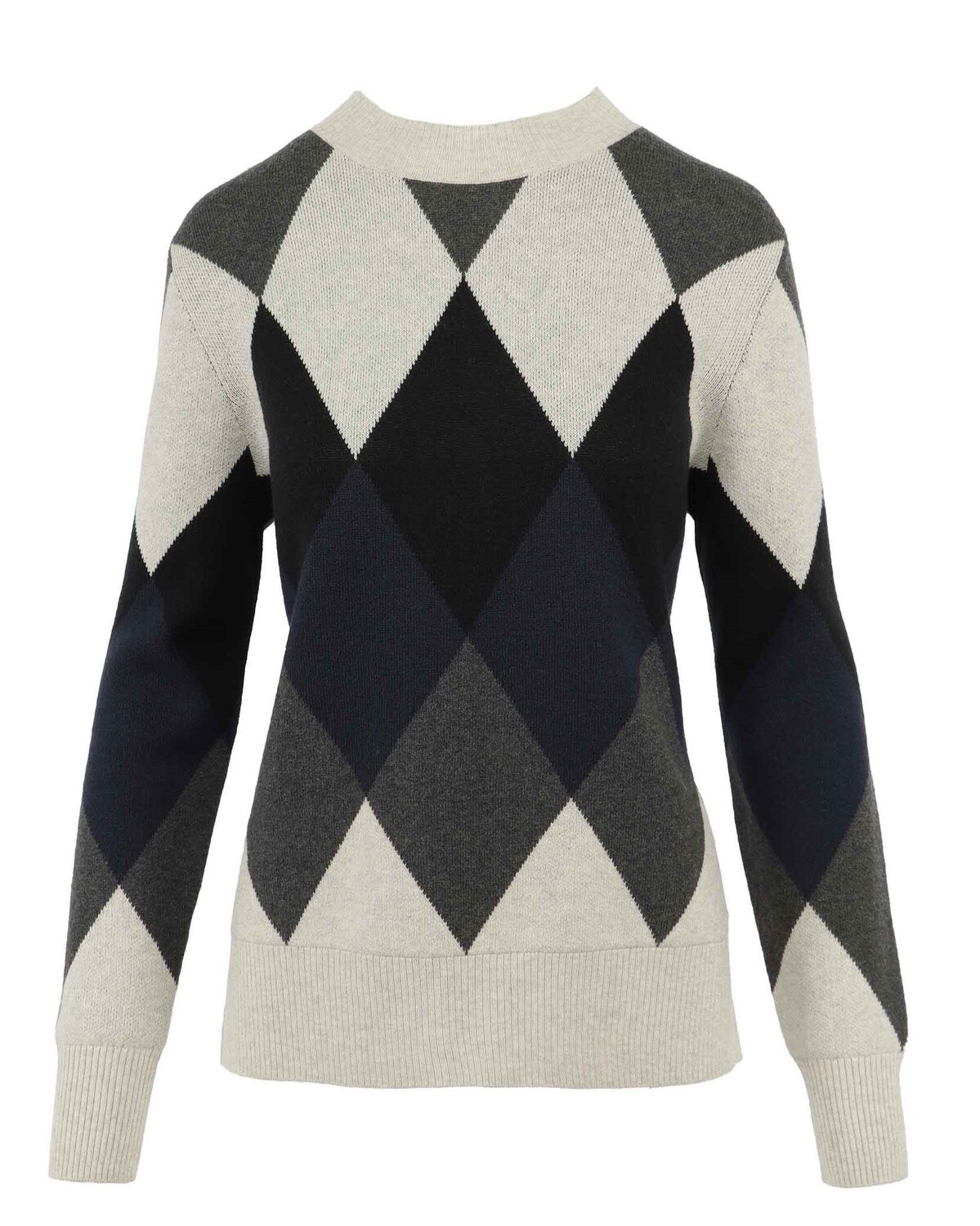 Pringle | Ella Jacquard Sweater | Grey, Size: S