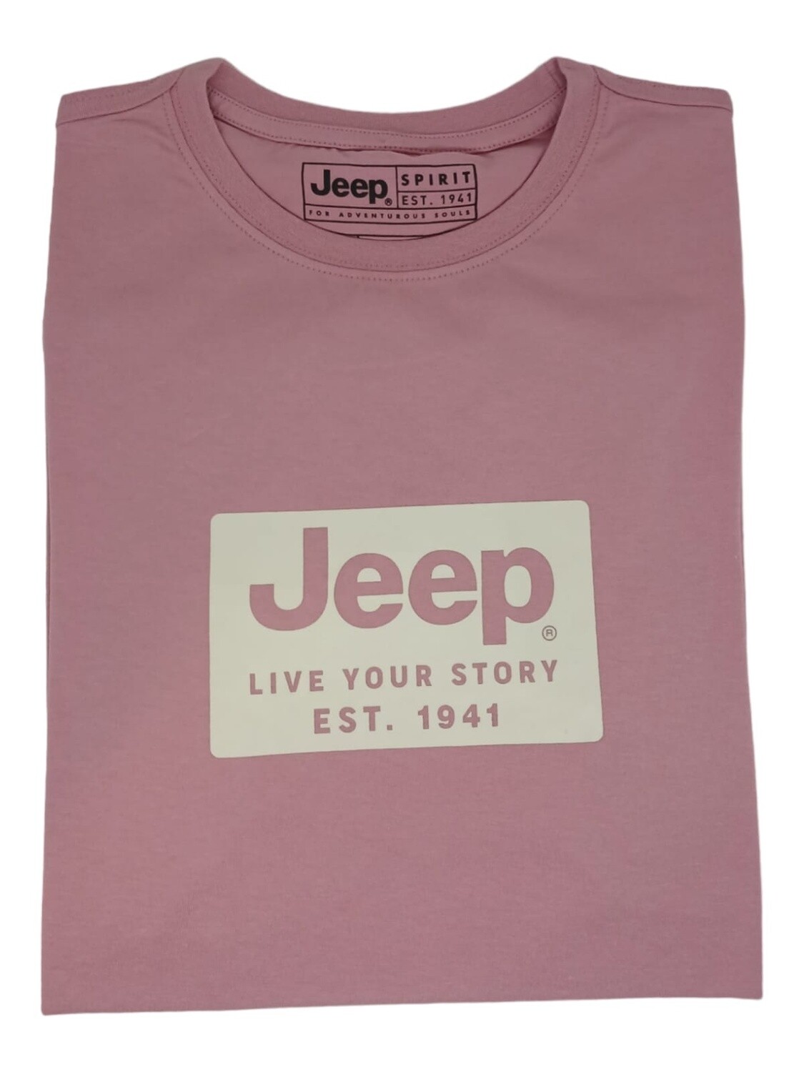 Jeep | Live Your Story T-Shirt | Vintage Pink, Size: XS