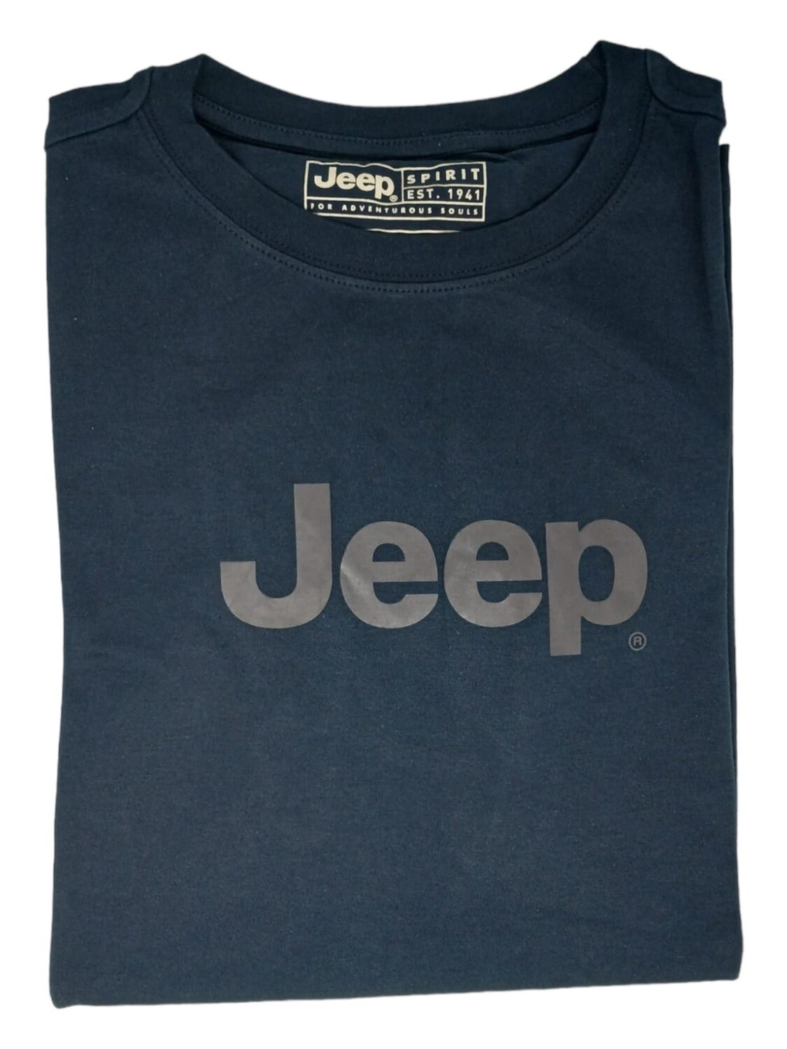 Jeep | Logo Print T-Shirt | Navy, Size: S
