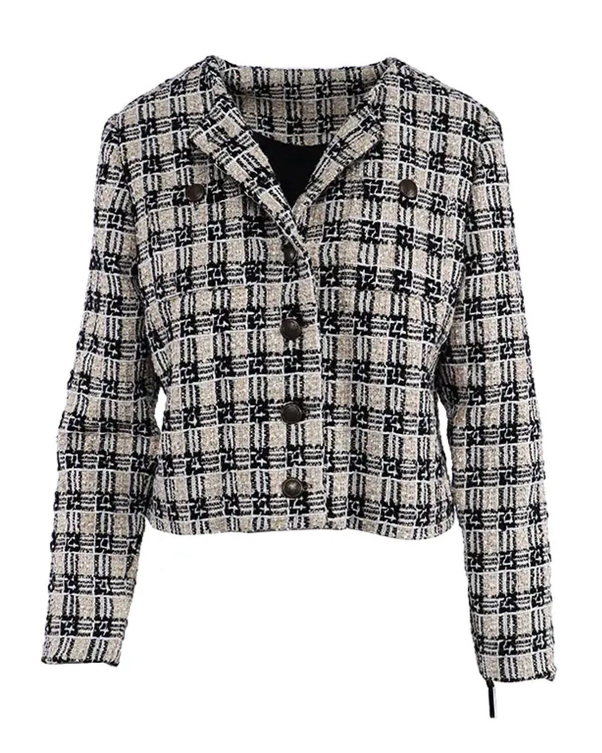 Pringle | Daphnie Tweed Jacket | Gold, Size: S