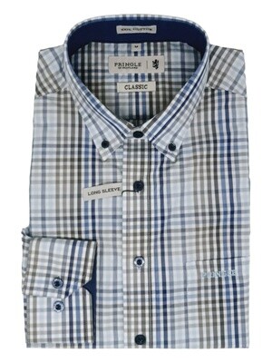 Pringle | Classic Long Sleeve Shirt | Roman | Navy