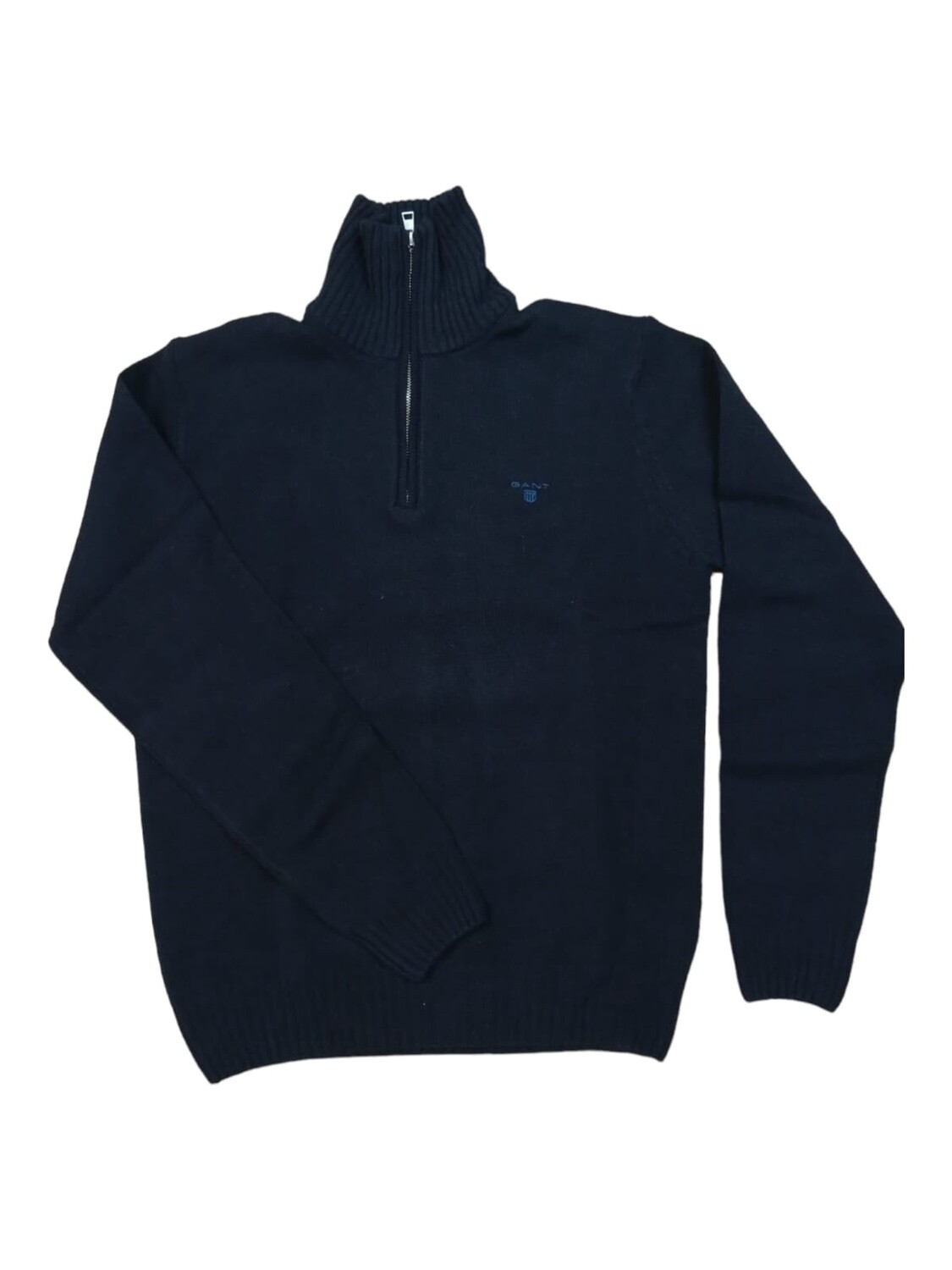 Gant | D2. Brushed Wool Halfzip Sweater | Dark Blue, Size: S