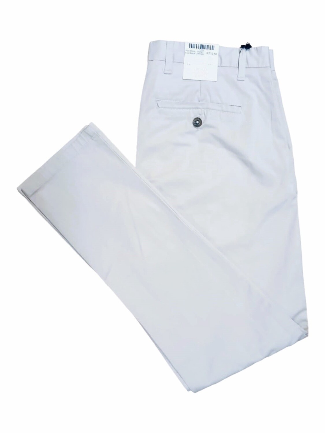 Polo | Fashion Slim Fit Chino | Bone, Size: 30W/32L