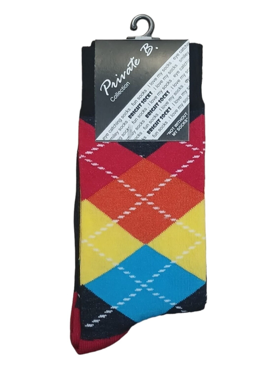 Private Benjamin | Funky Socks | Argyle | 7-11