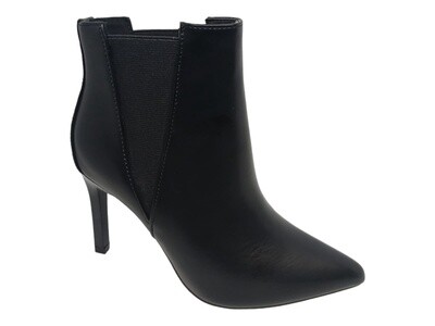 Polo | Pointy Stiletto Ankle Boot | Black