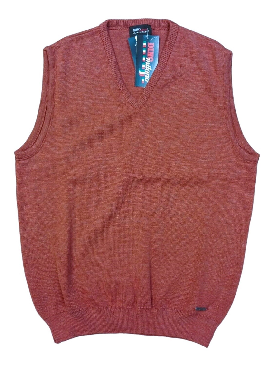 Dino Milano | Knitted Sleeveless Pullover | Sienna, Size: S