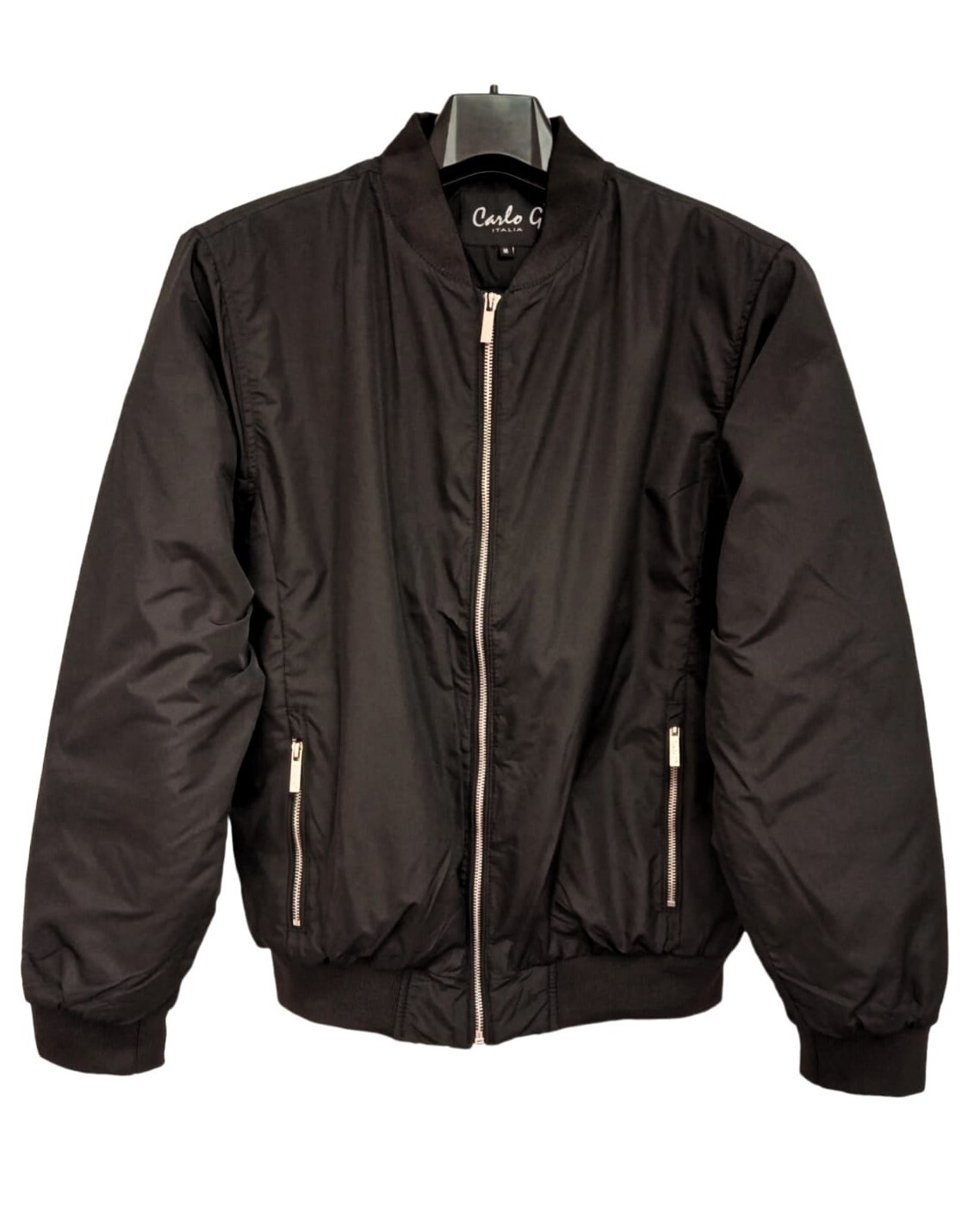 Carlo Galucci | Lucca Bomber Jacket | Black, Size: S