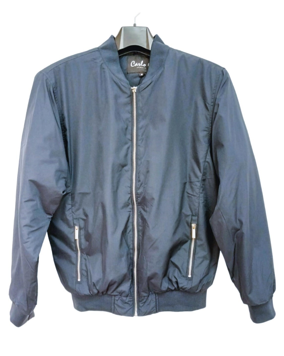 Carlo Galucci | Lucca Bomber Jacket | Navy, Size: S