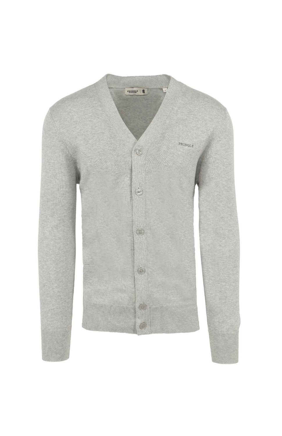 Pringle | Kaled Button Down Cardigan | Grey Melange, Size: S